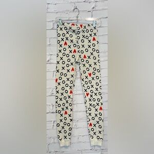 Hanna Anderson XOXO Hearts pull on Pajama Pants - size 14